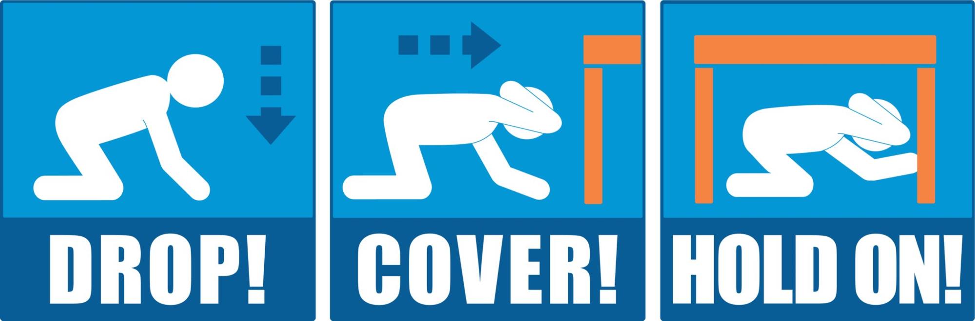 Drop-Cover-Hold On - Earthquake Preparedness