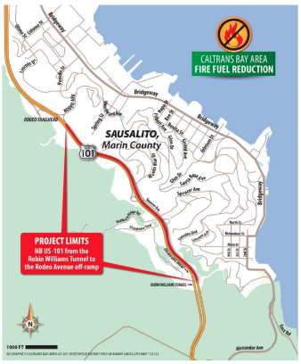 Caltrans Traffic Advisory - November 30, 2022 map image