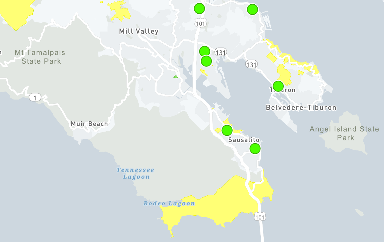 PGE Power Outage March 21, 2023 map image