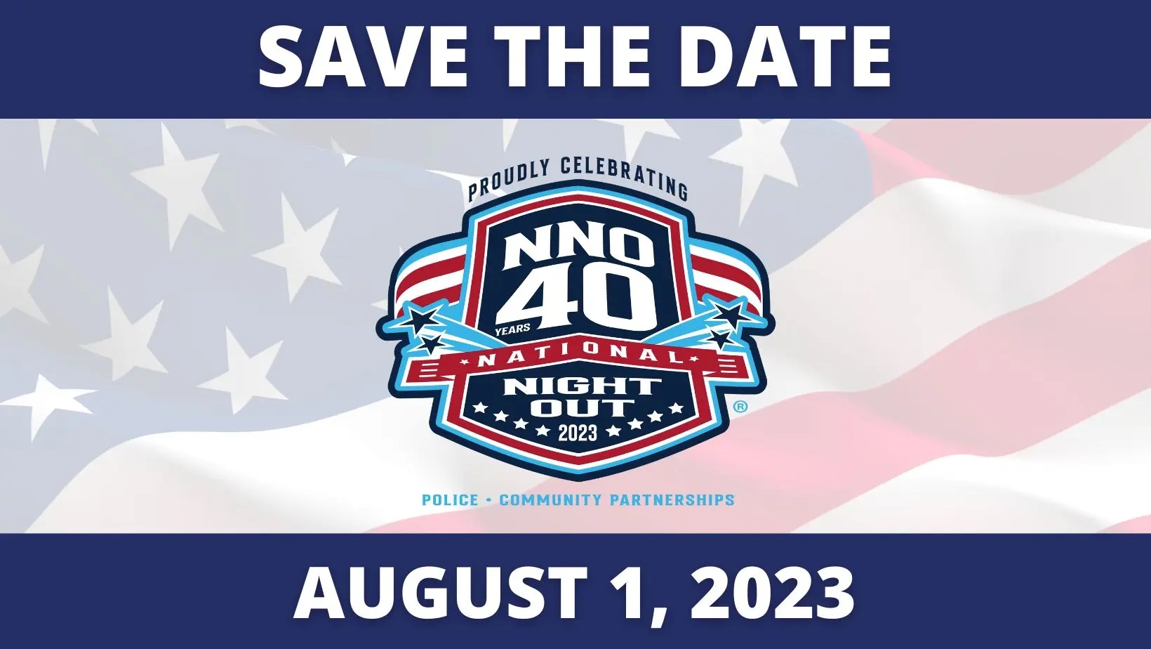 National Night Out 2023 - Save The Date image