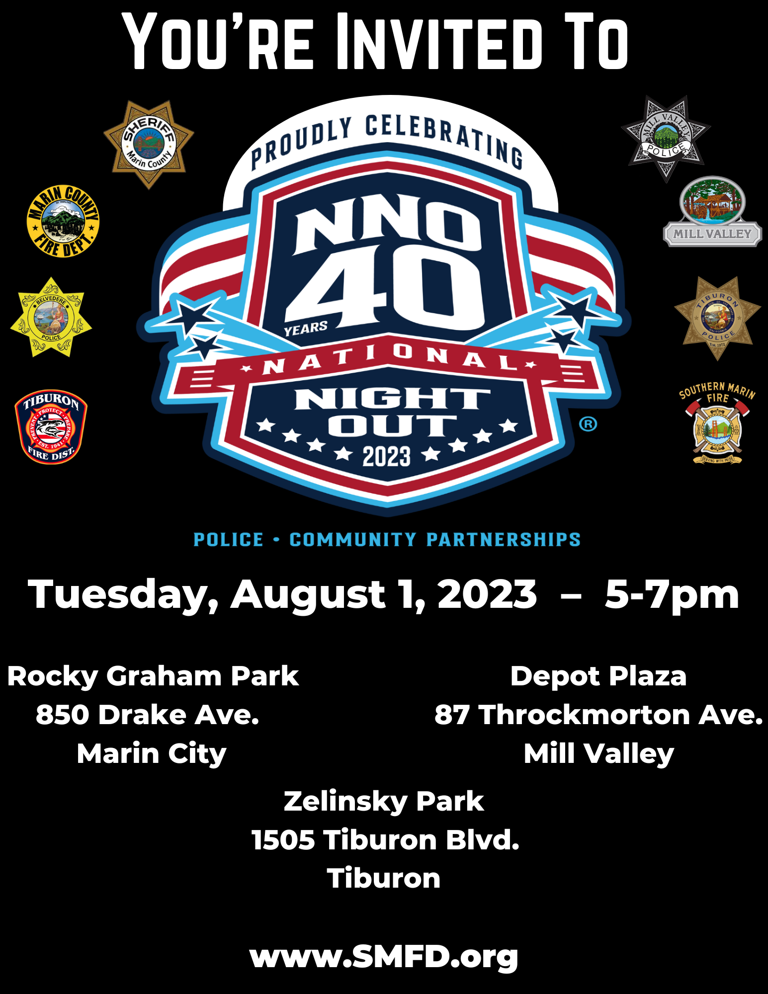 National Night Out 2023 flyer