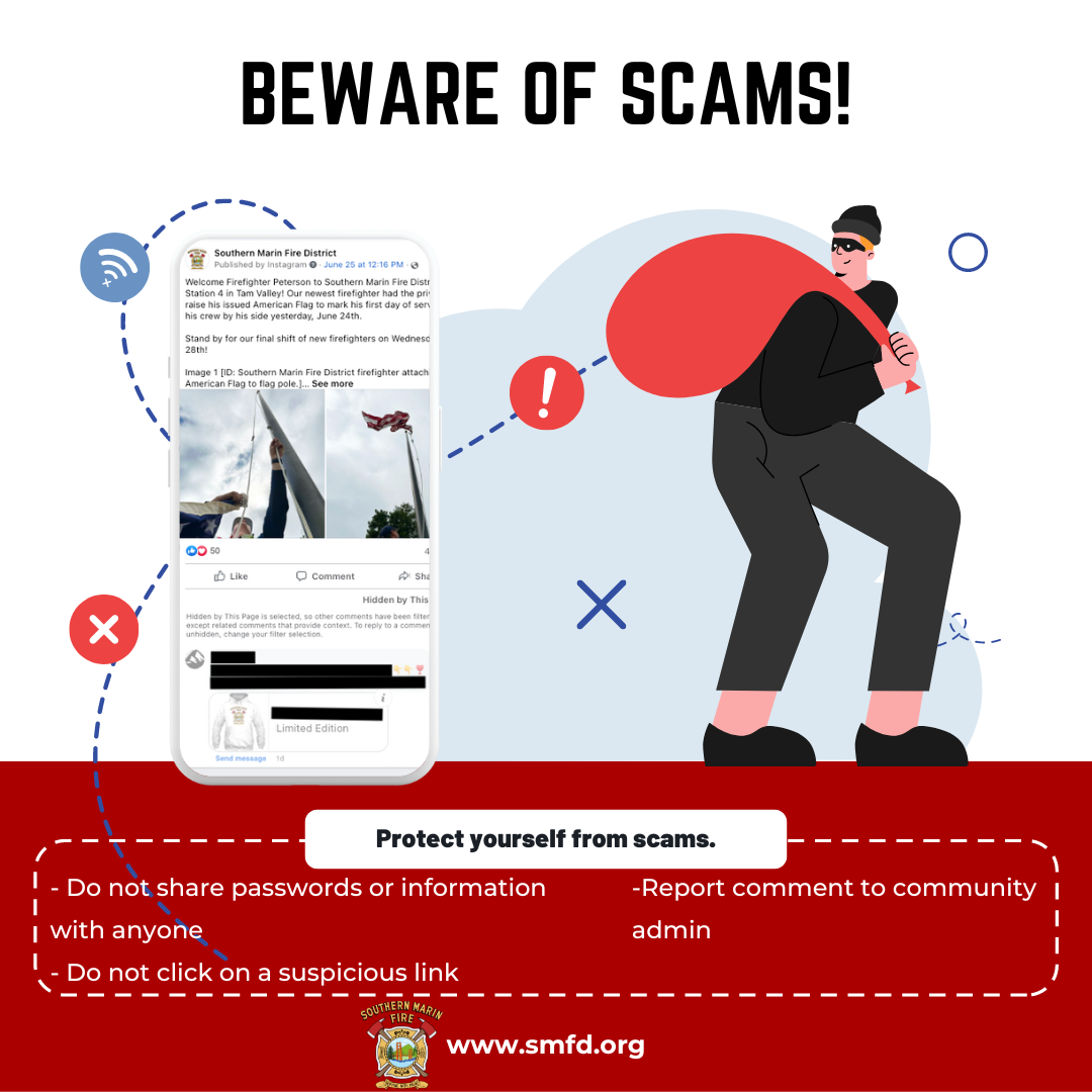 Beware of Scams Instagram Post