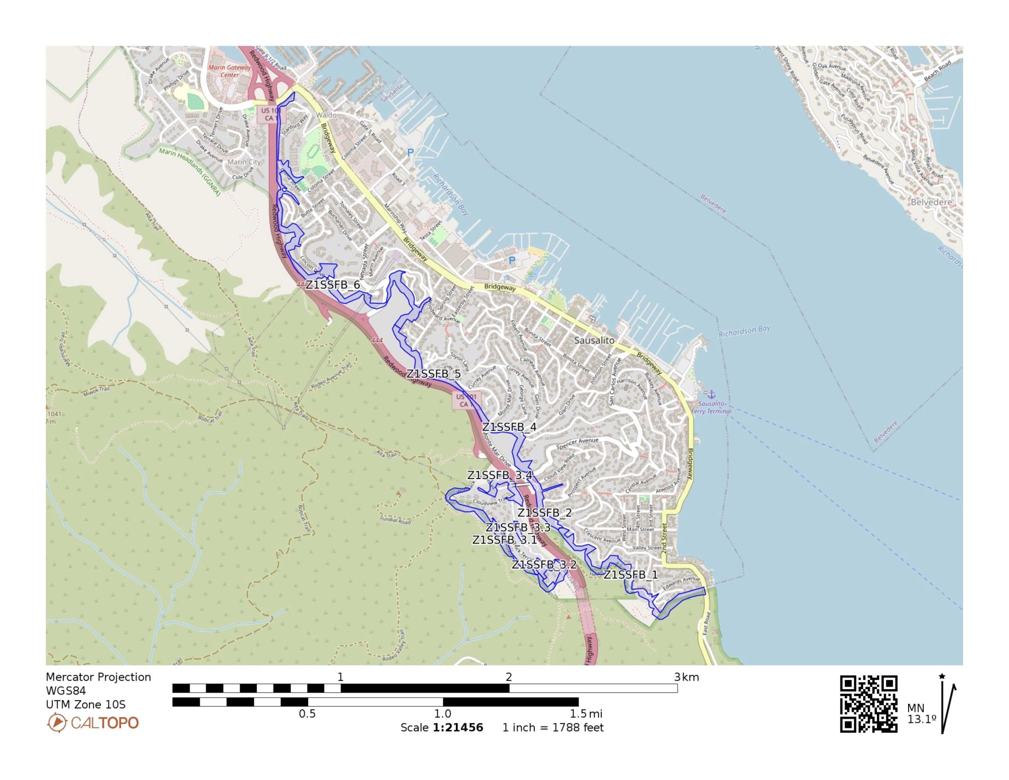 Sausalito Fuel Break Project 2024 image