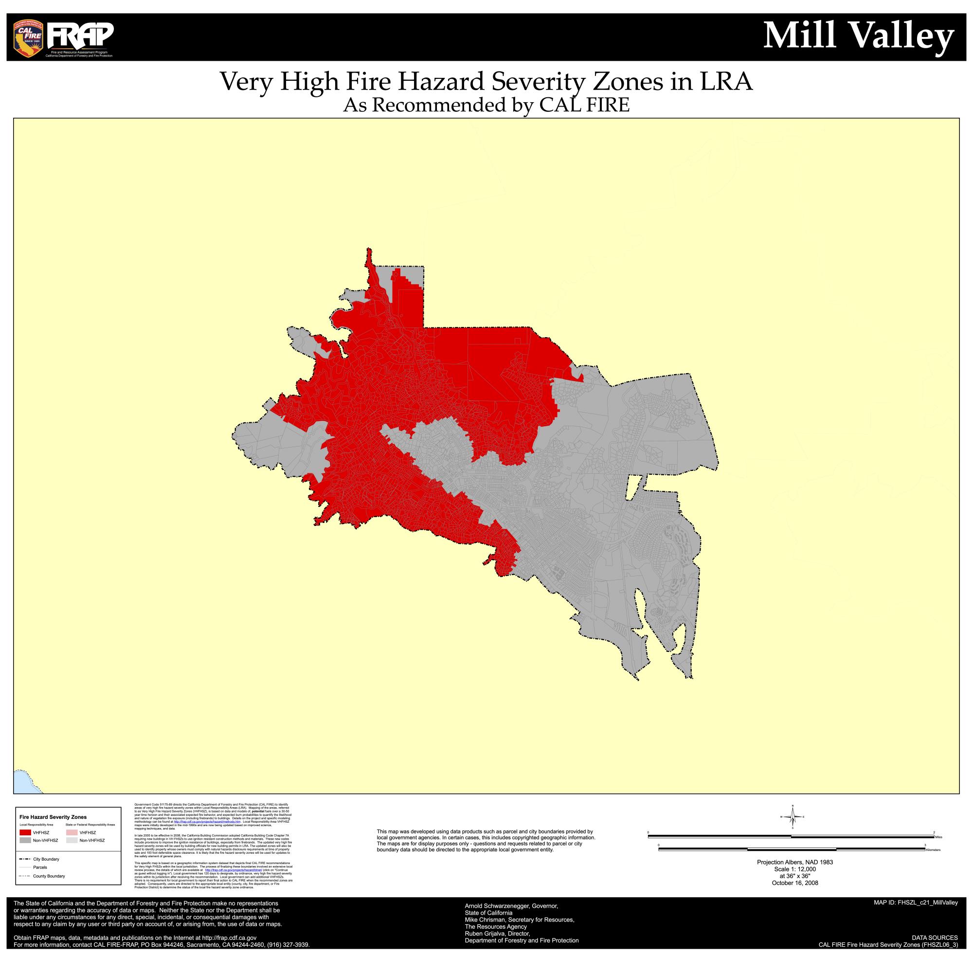 mill_valley_fire hazard severity zone