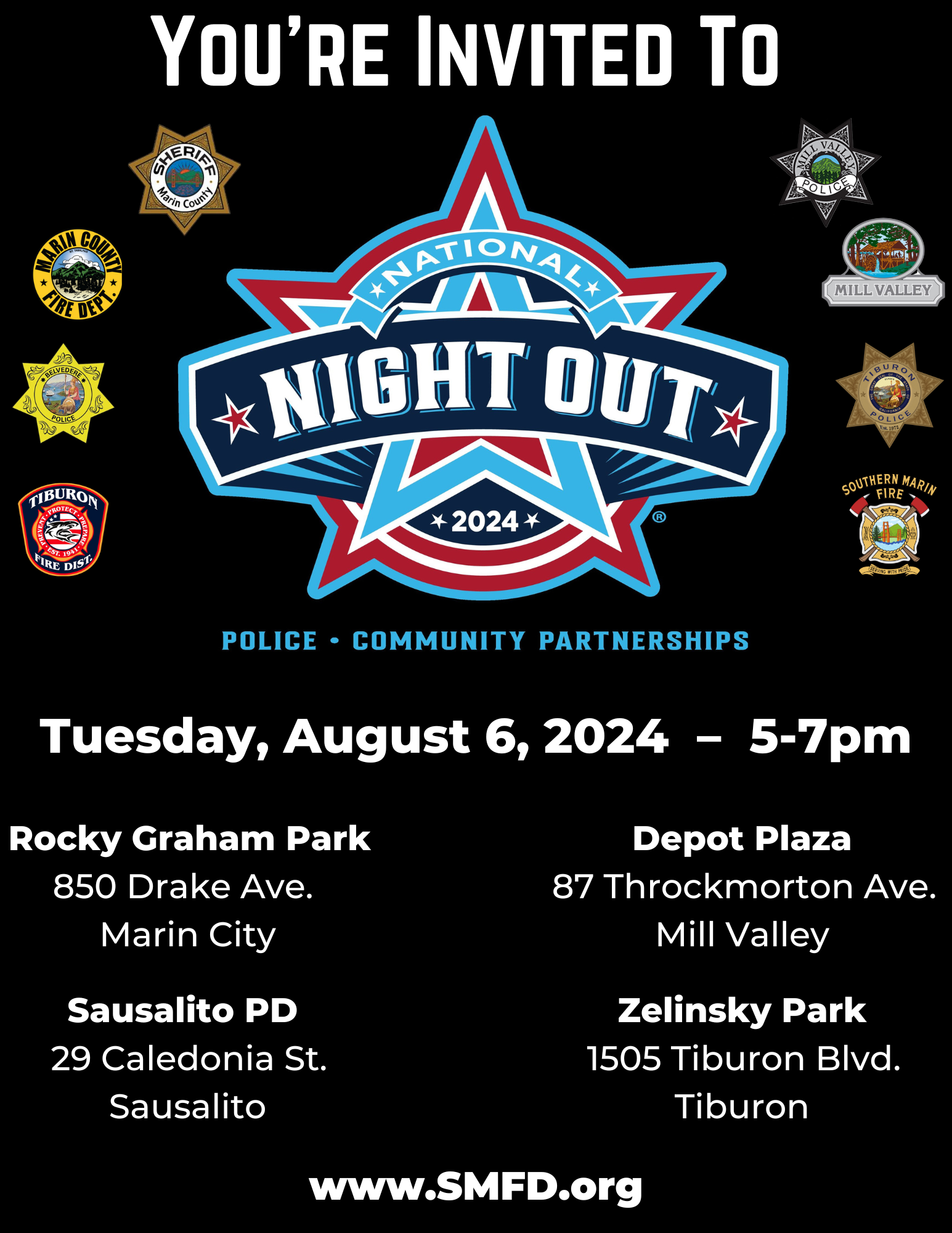 National Night Out 2024 flyer