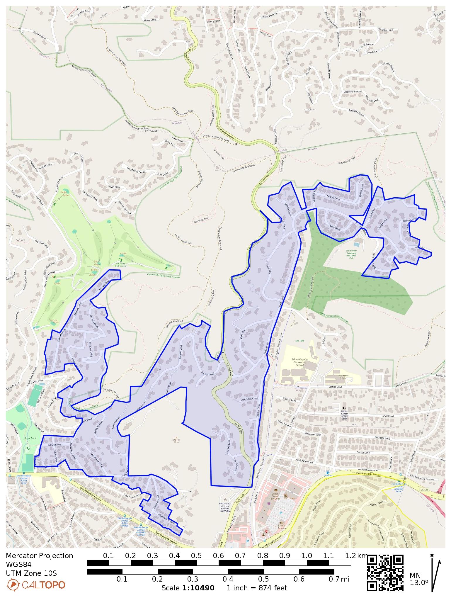 Defensible Space Inspection Area - Scott Valley map image - 10-14-24